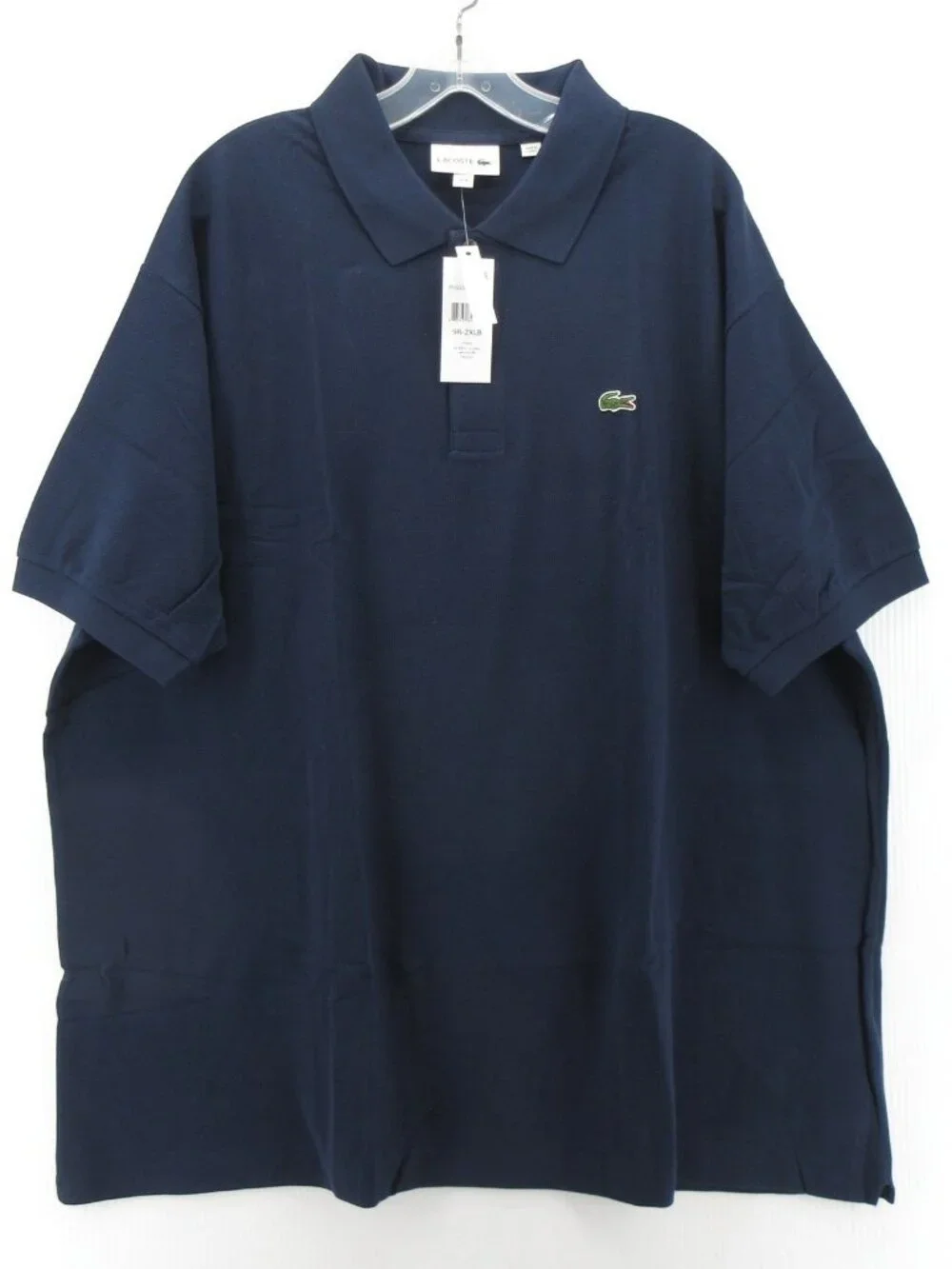 Lacoste Polo Shirt 2XLB Navy Pullover Golf Preppy Crocodile Logo NEW